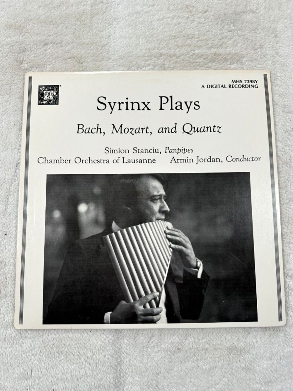 Syrinx Plays Bach Mozart & Quantz LP 1985 Stereo 33RPM Musical Heritage Society